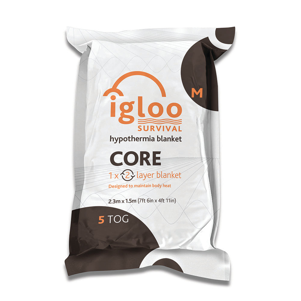 Igloo Core Hypothermia Blanket Medium Emergency Orange Clinical and Technical Spotlight
