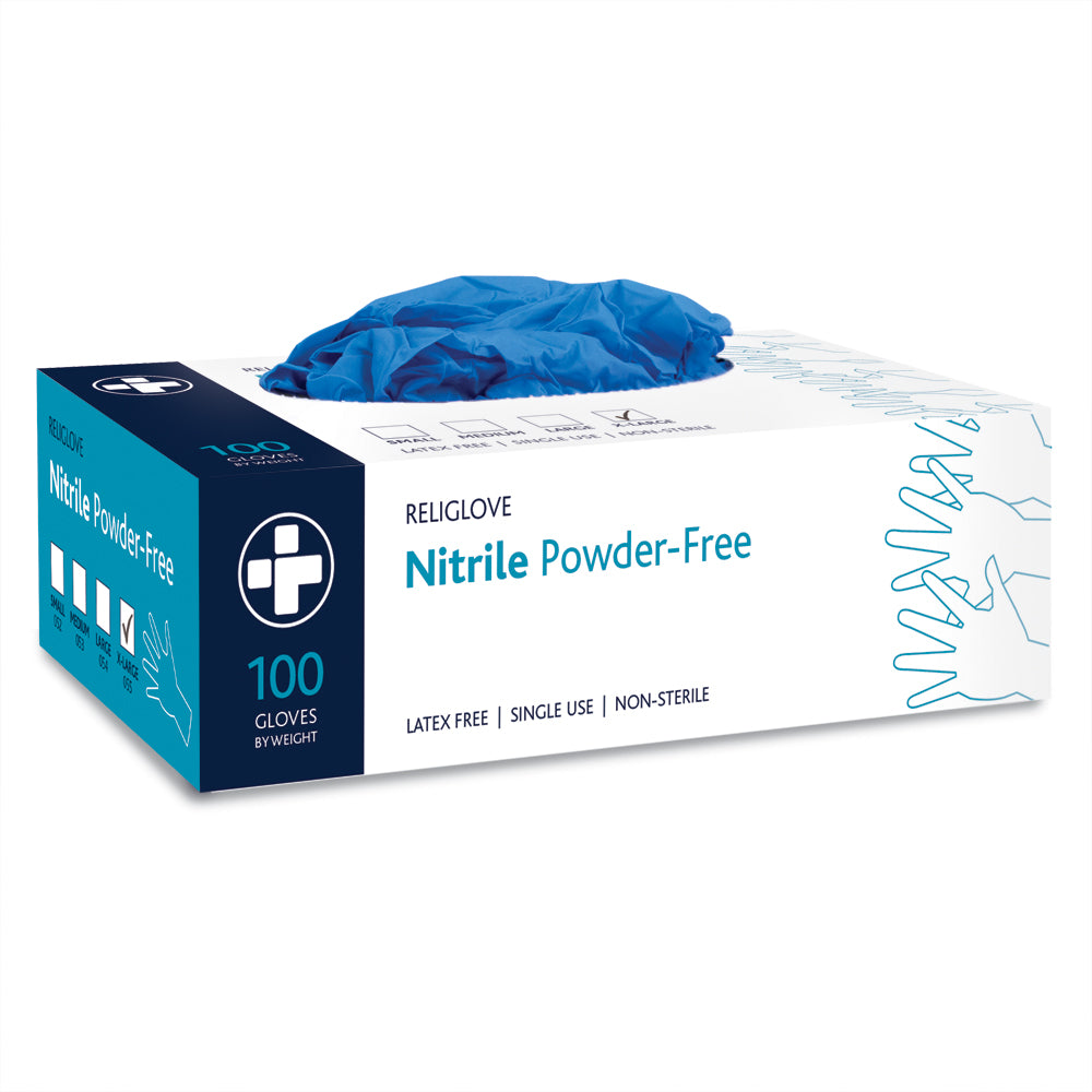 PROTEQT Nitrile Examination Gloves - XLarge - Box of 100 - G&M Medical Supply