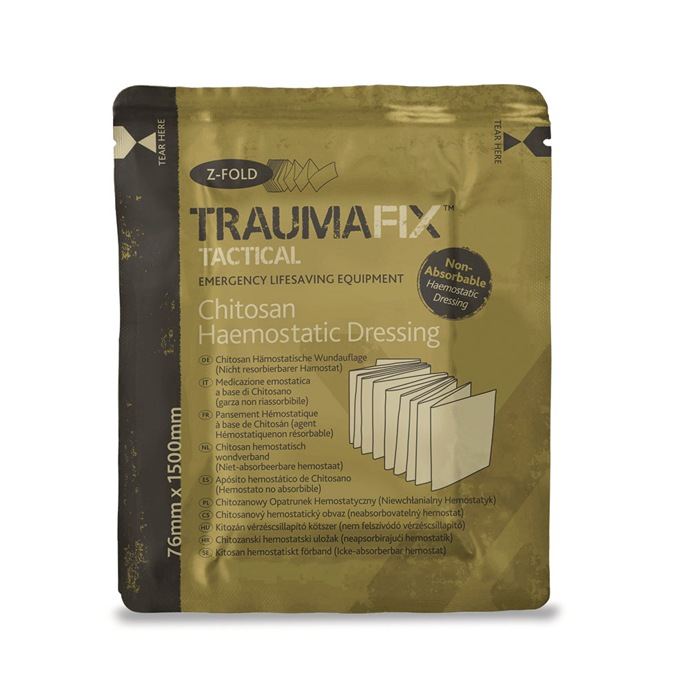 TraumaFix Axiostat Military 150cm Z fold Haemostatic Gauze - G&M Medical Supply