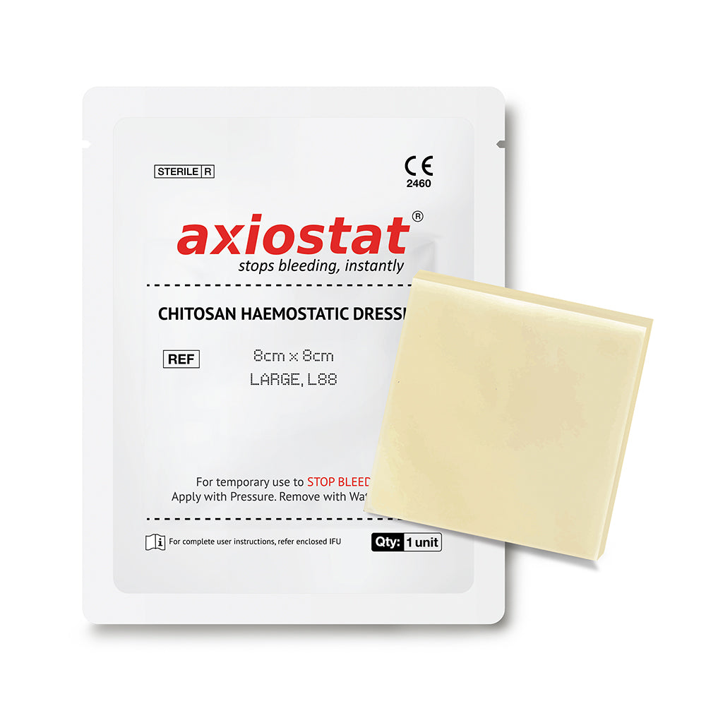 TraumaFix Axiostat 8x8cm Haemostatic Patch - G&M Medical Supply