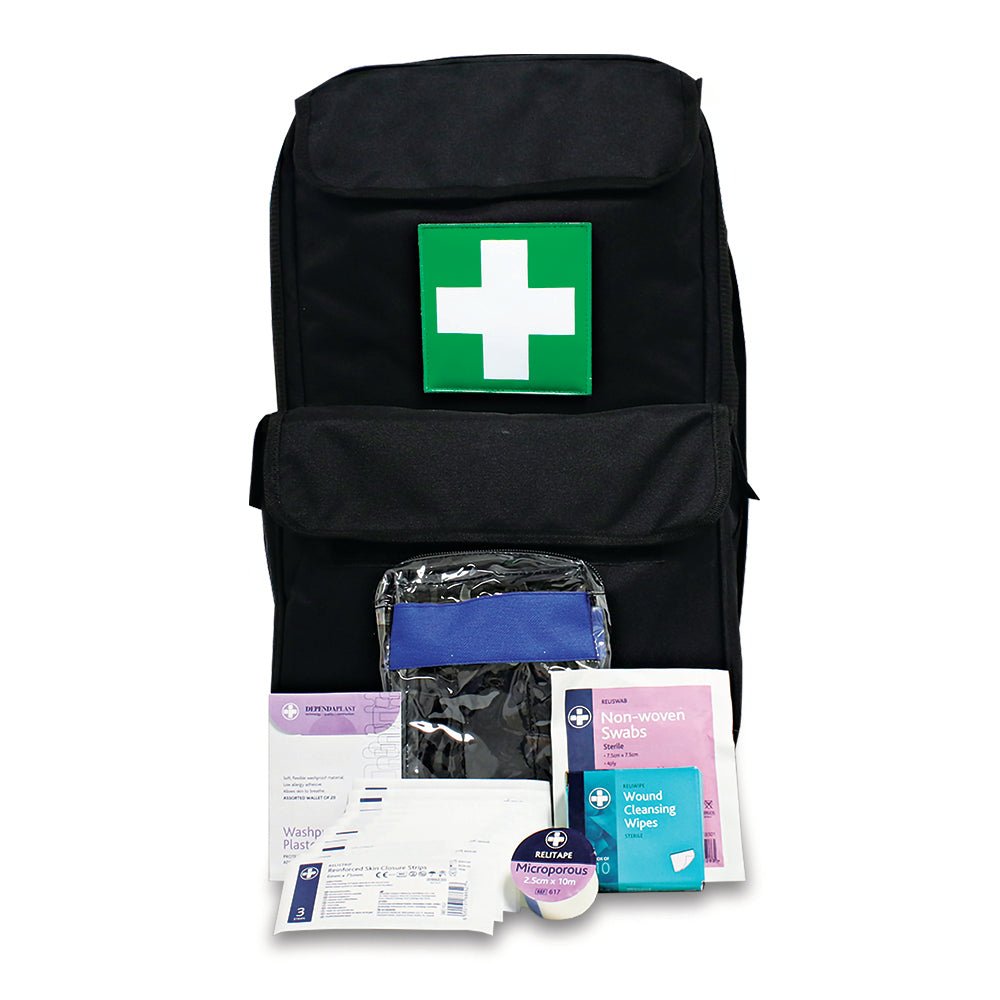 TraumaFix FREC (First Response Emergency Care) 3 Kit - Tactical Rucksack - Black - G&M Medical Supply