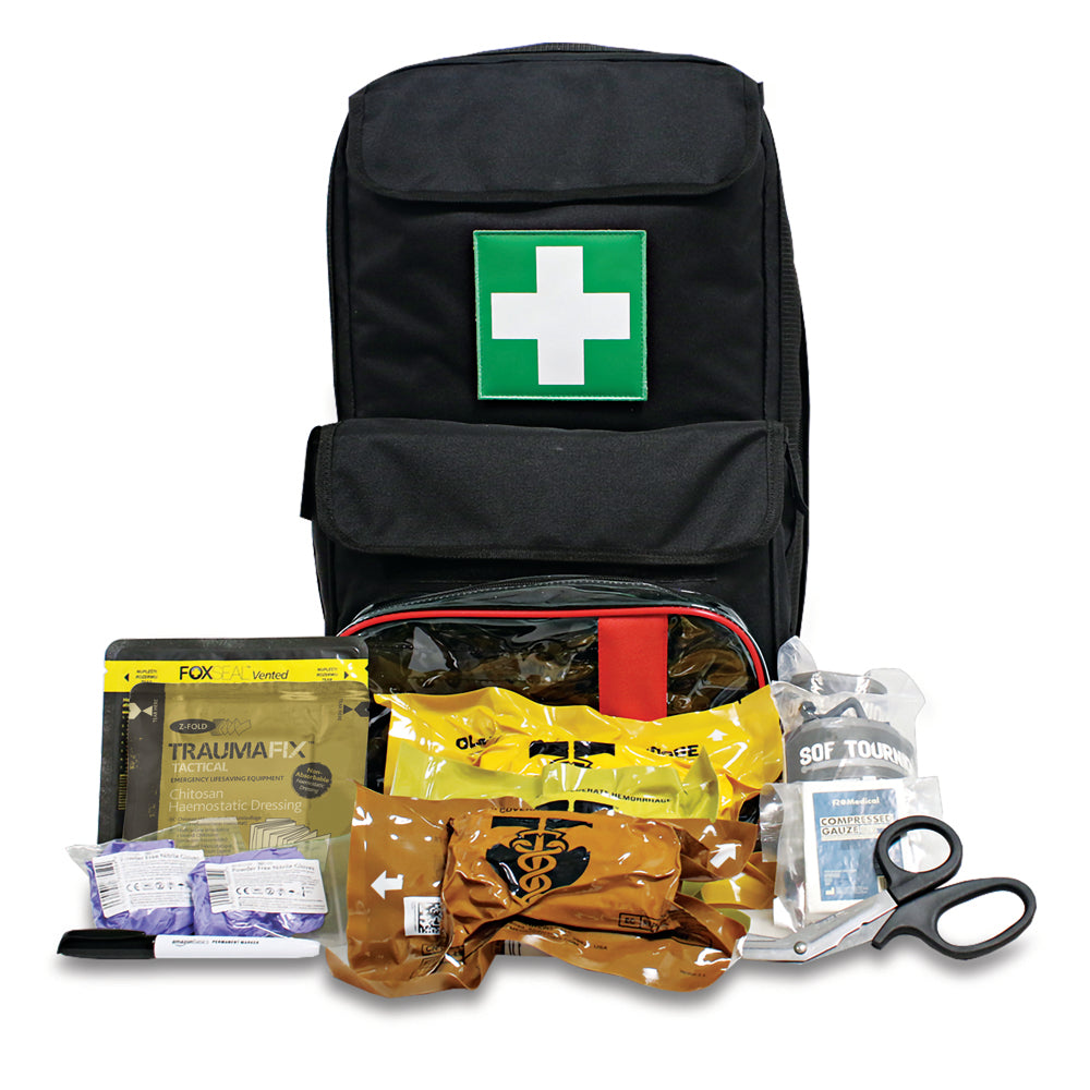 TraumaFix FREC (First Response Emergency Care) 3 Kit - Tactical Rucksack - Black - G&M Medical Supply