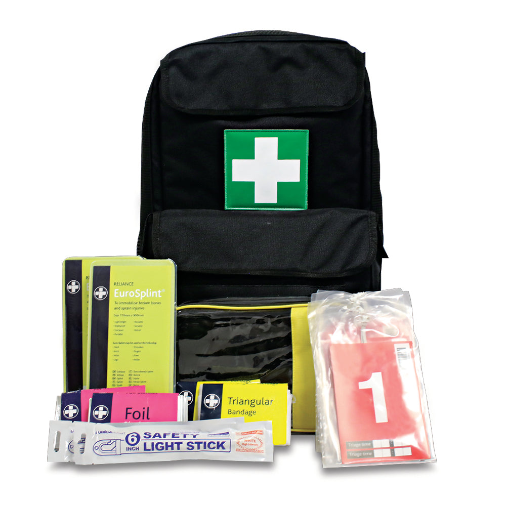 TraumaFix FREC (First Response Emergency Care) 3 Kit - Tactical Rucksack - Black - G&M Medical Supply