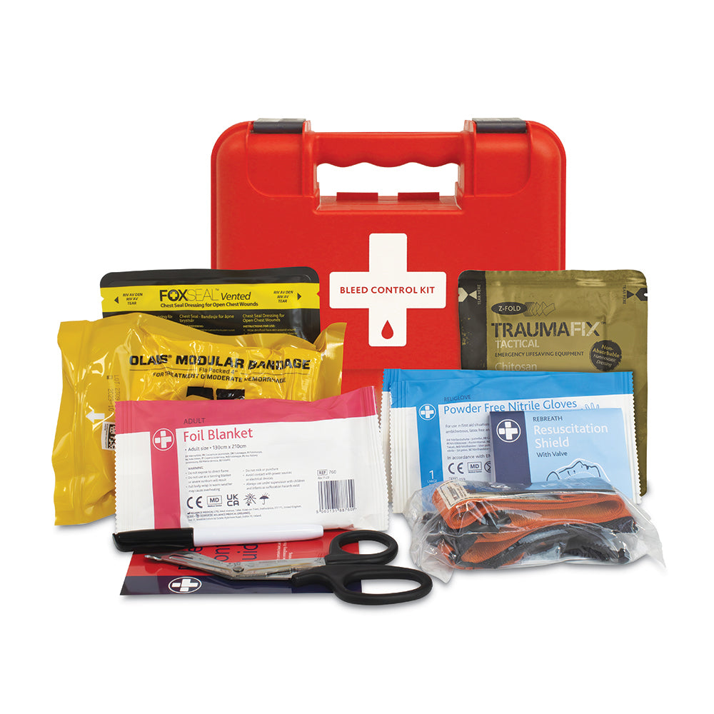 TraumaFix Bleed Control Kit - Pro in Titan Box - Small - Red - G&M Medical Supply