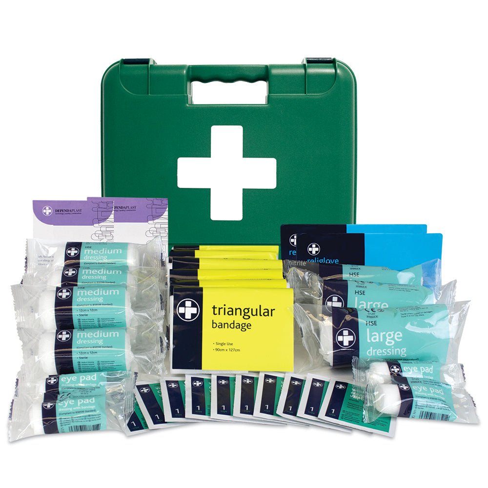 HSE 20 Person First Aid Kit - Titan Box - Medium - Green - G&M Medical Supply