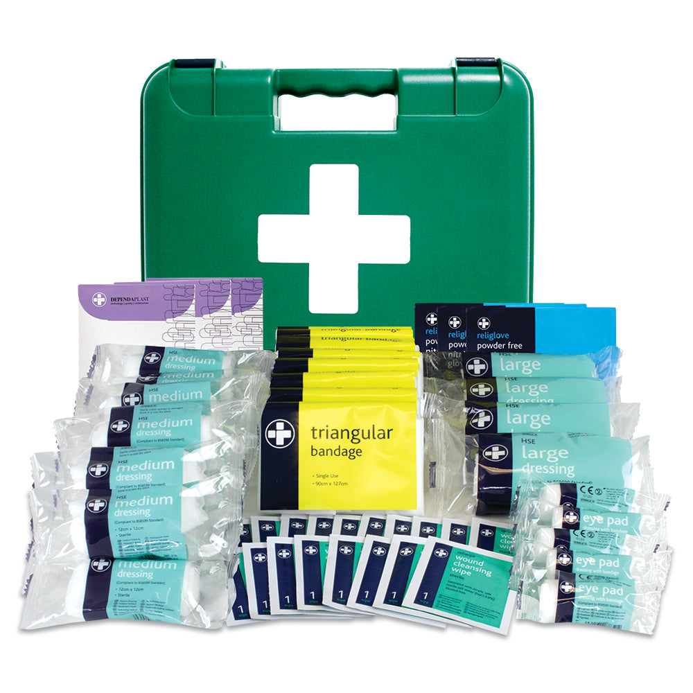 HSE 50 Person First Aid Kit - Titan Box - Large - Green - G&M Medical Supply