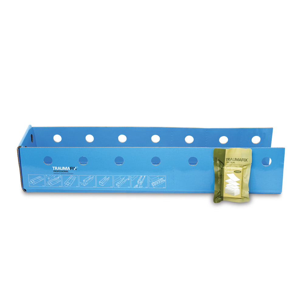 TraumaFix Cardboard Splint with Compressed Gauze – Large - G&M Medical Supply