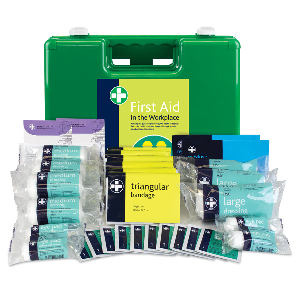 HSE 20 Person Executive First Aid Kit - Milano Box - One Size - Green - G&M Medical Supply