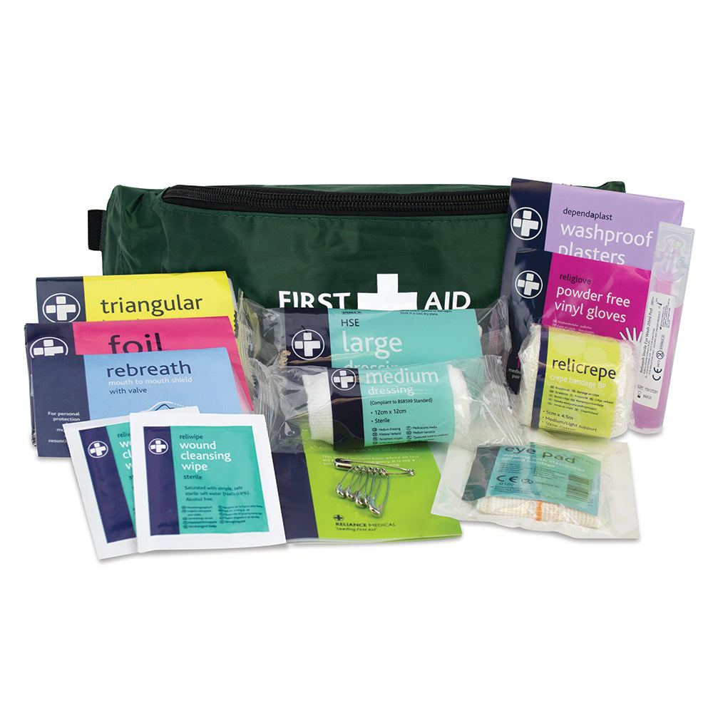 Child Care First Aid Kit - Playground - Riga Bag - One Size - Green - G&M Medical Supply