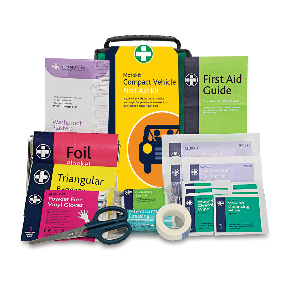 Motokit Compact Vehicle First Aid Kit - Helsinki Bag - G&M Medical Supply