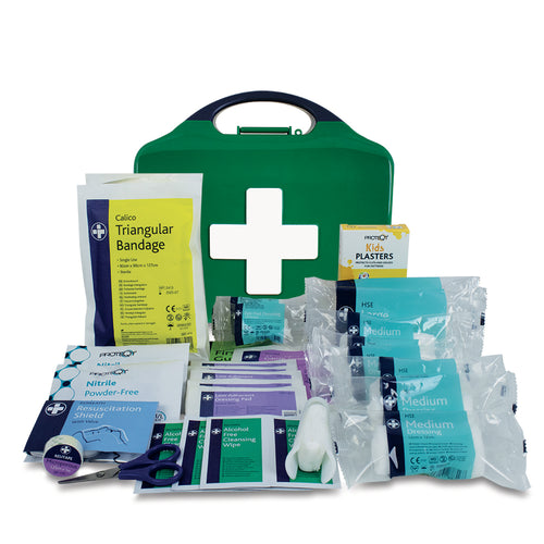 Child Care First Aid Kit - Aura3 Box - Medium - Green - G&M Medical Supply