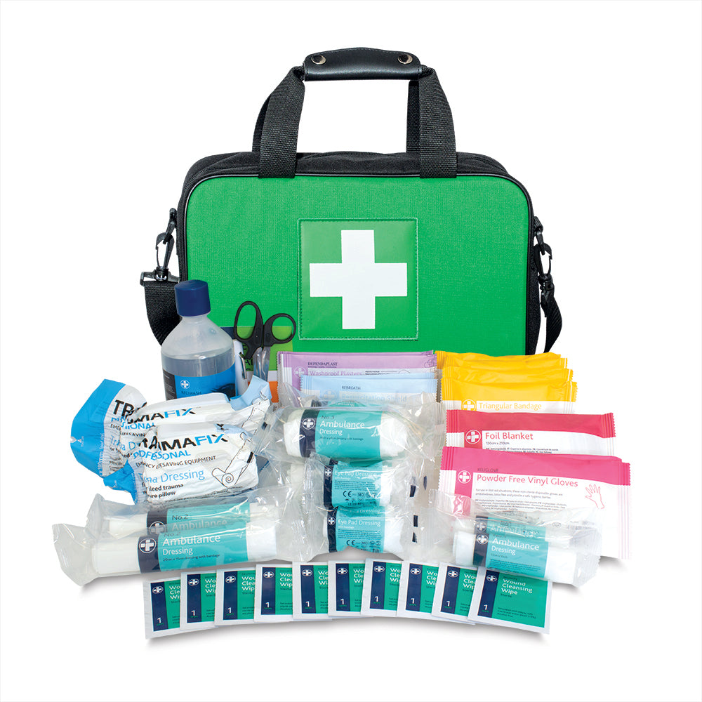 First Response Kit - Technician Pro Shoulder Bag - Green - G&M Medical Supply