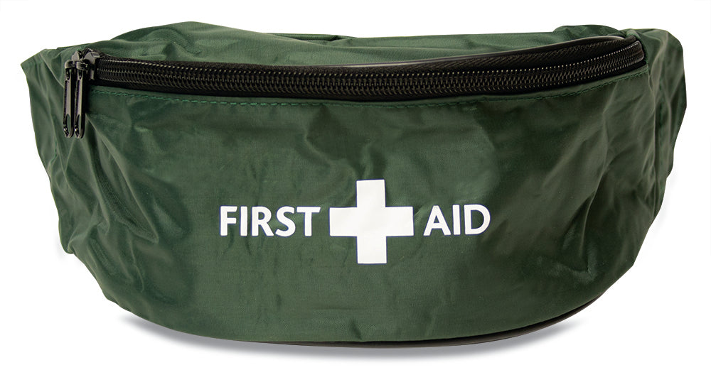 HSE 1 Person First Aid Kit - Riga Bum Bag - One Size - Green - G&M Medical Supply