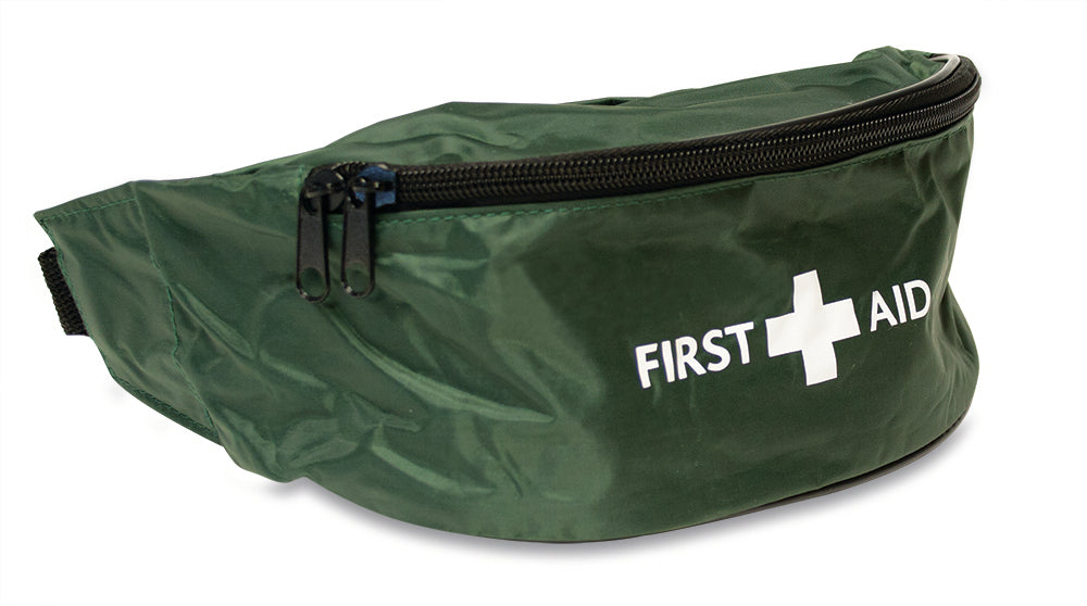 HSE 1 Person First Aid Kit - Riga Bum Bag - One Size - Green - G&M Medical Supply