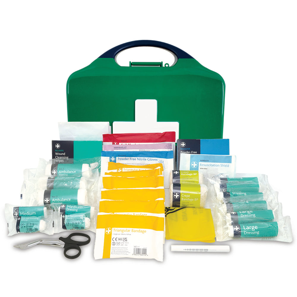 HSA 11-25 Person First Aid Kit - Aura3 Box - Large - Green - G&M Medical Supply