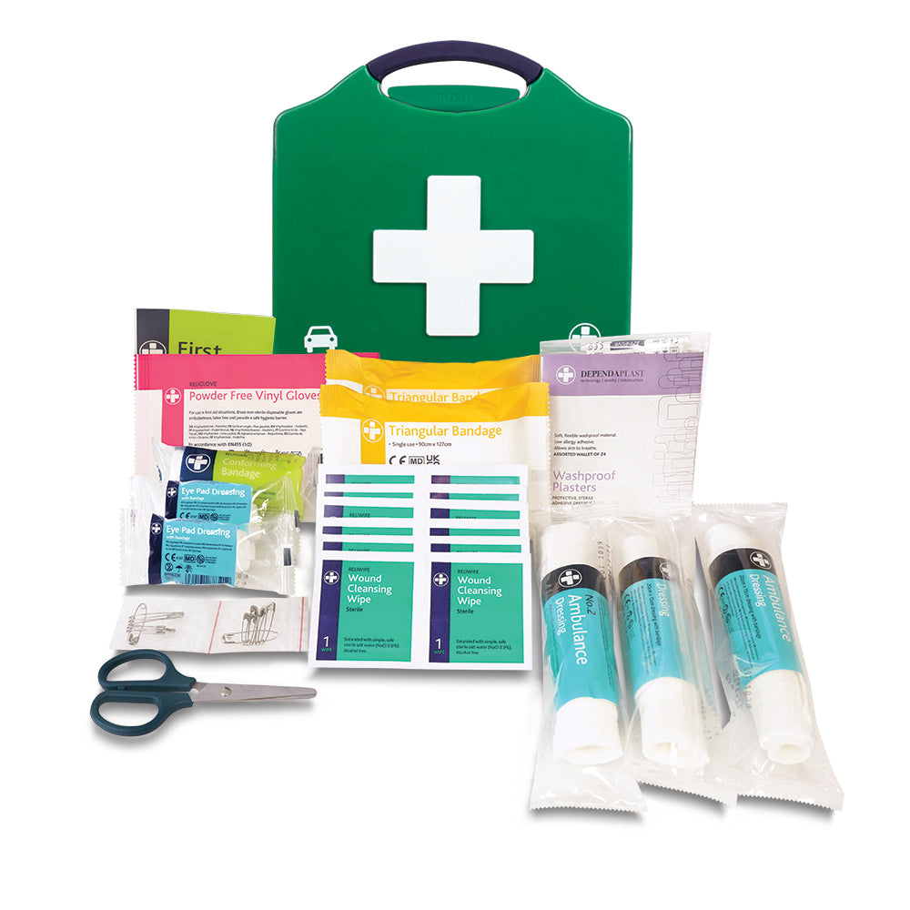 Motokit First Aid Kit - Public Service Vehicles - Aura3 Box - Small - Green - G&M Medical Supply