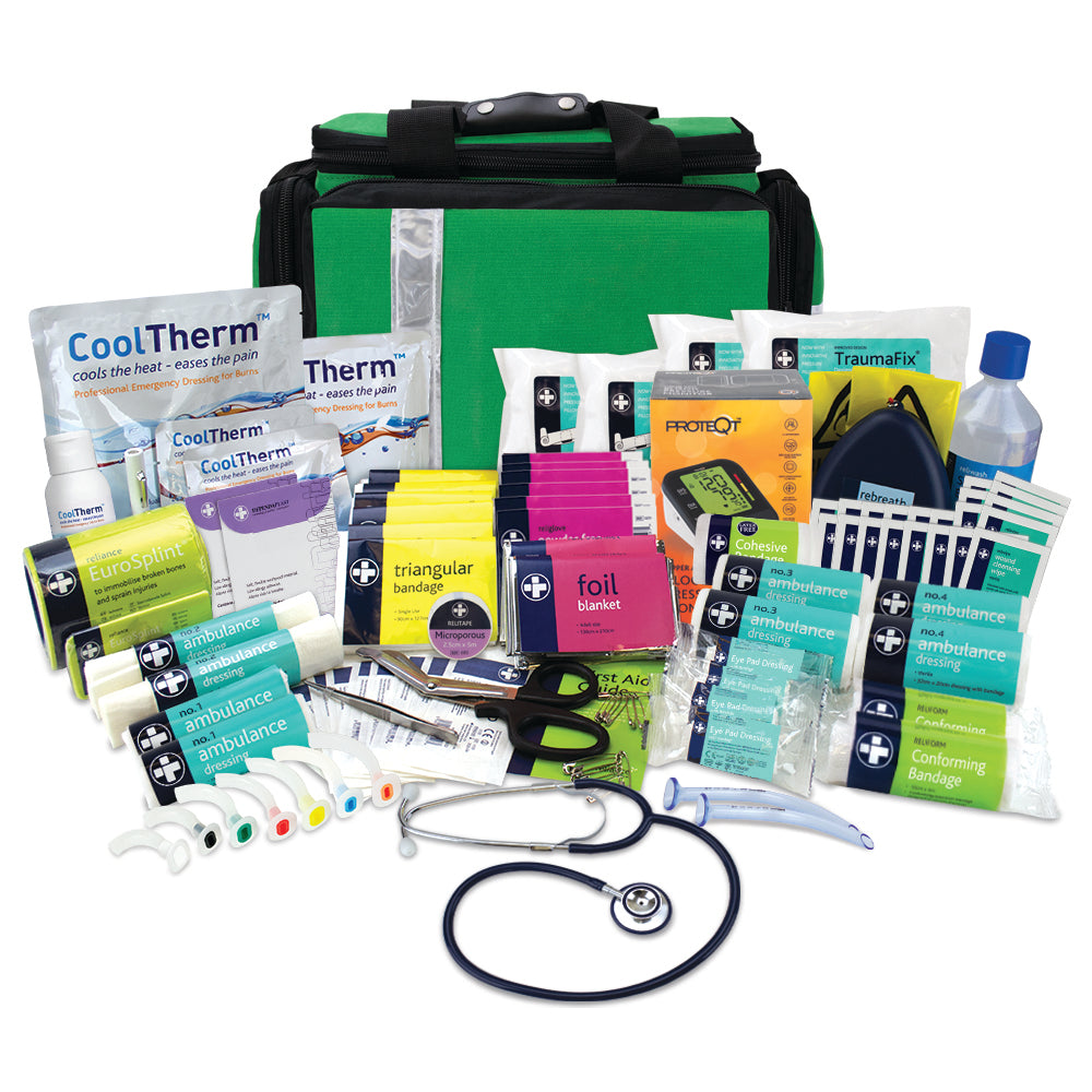 Major Incident First Aid Kit - Responder Holdall - One Size - Green - G&M Medical Supply