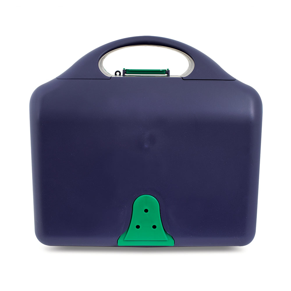 Aura3 Box - Empty - Medium - Green (Green Lid/Green Clip/Bracket) - G&M Medical Supply
