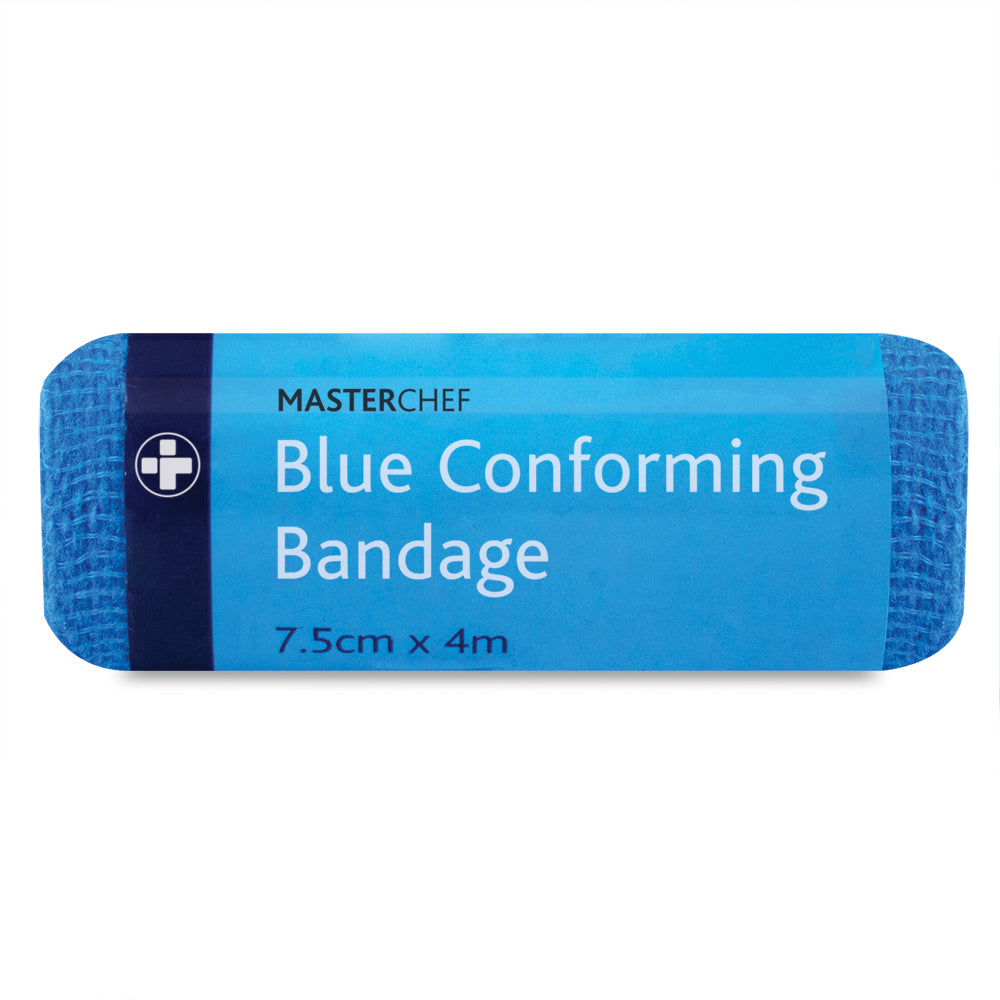 Masterchef - Conforming Bandage - 7.5cm x 4m - Blue - G&M Medical Supply
