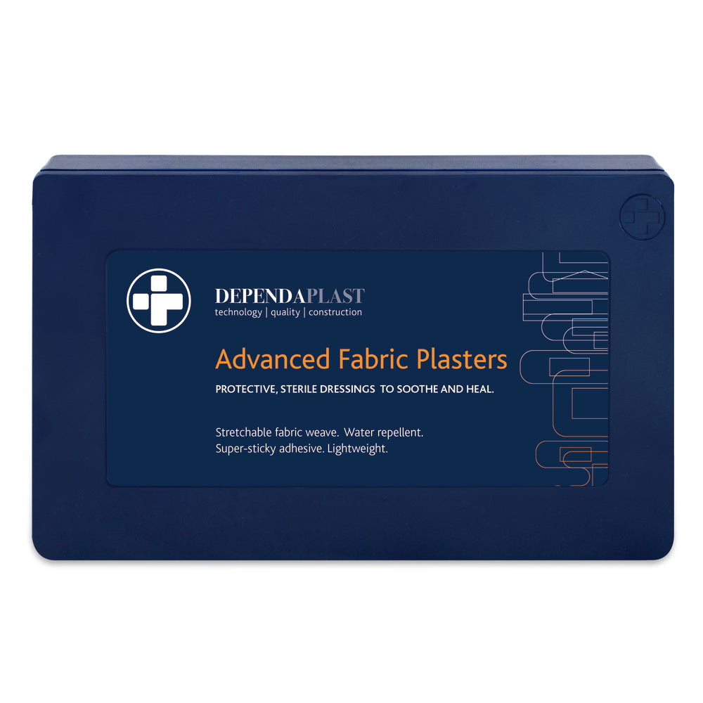 Dependaplast - Advanced Fabric Plasters - Assorted - Pale - Plastic Box of 120 - G&M Medical Supply