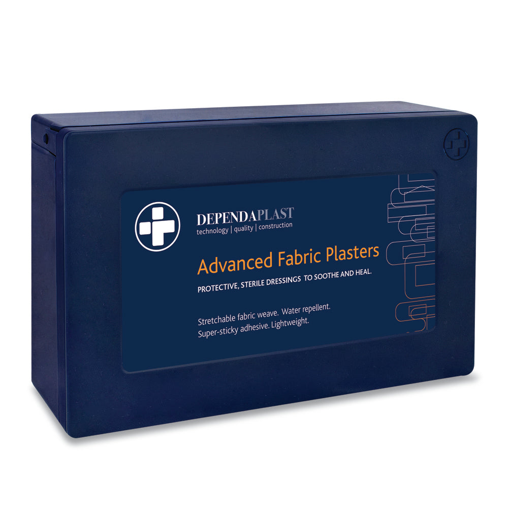 Dependaplast - Advanced Fabric Plasters - Assorted - Pale - Plastic Box of 120 - G&M Medical Supply