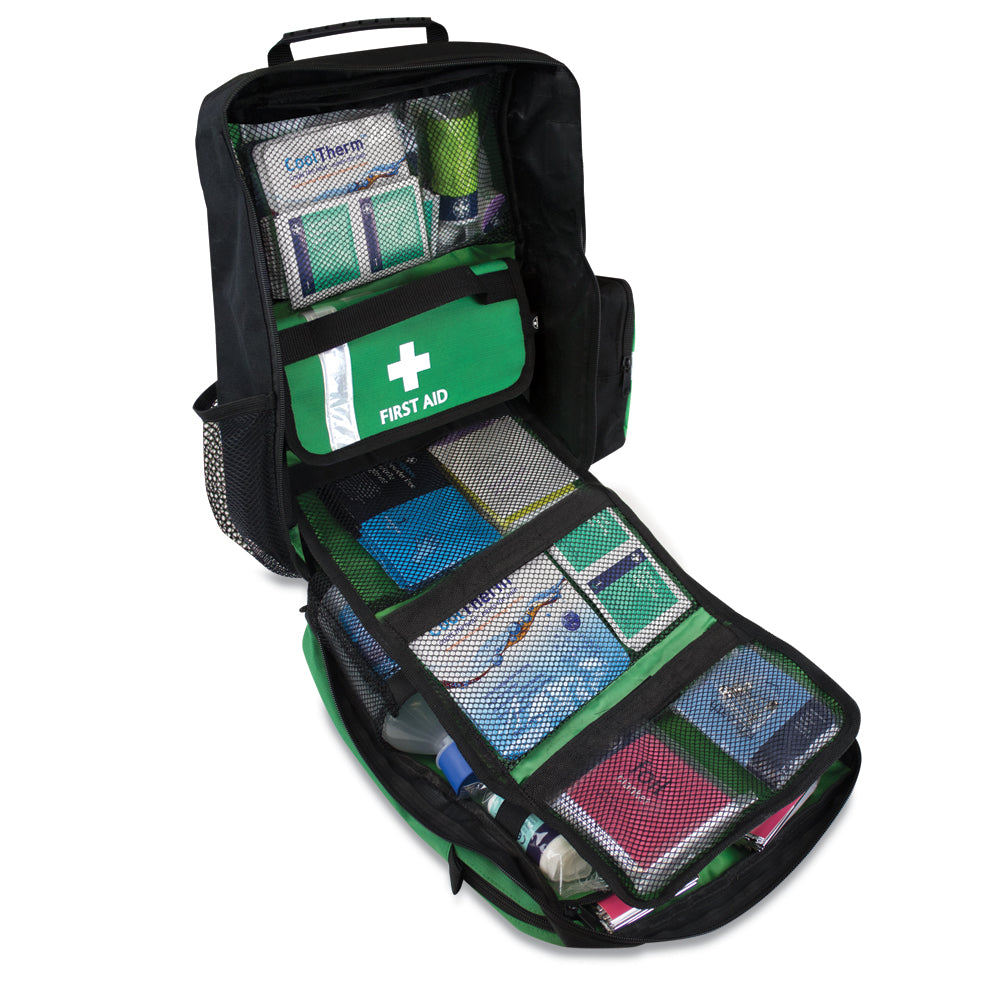 Workplace BS8599-1 First Response Kit - Rucksack - Green - G&M Medical Supply