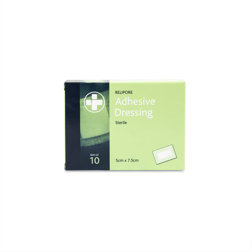 Relipore Adhesive Dressing - 5cm x 7.5cm - Box of 10 - G&M Medical Supply