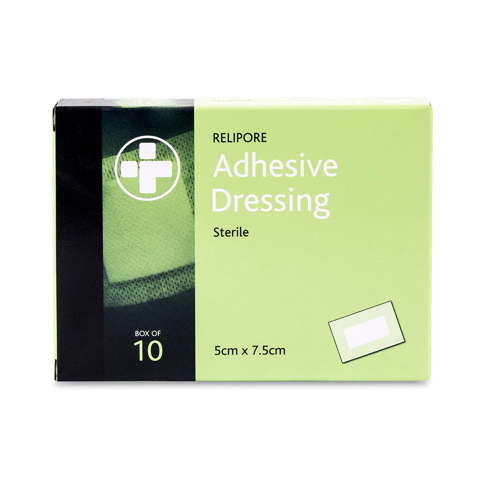 Relipore Adhesive Dressing - 5cm x 7.5cm - Box of 10 - G&M Medical Supply