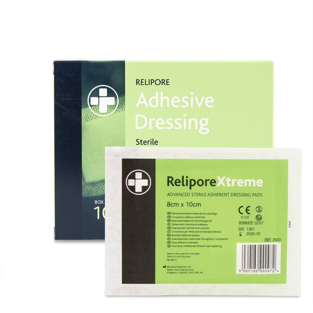 Relipore Adhesive Dressing - 8cm x 10cm - Box of 10 - G&M Medical Supply