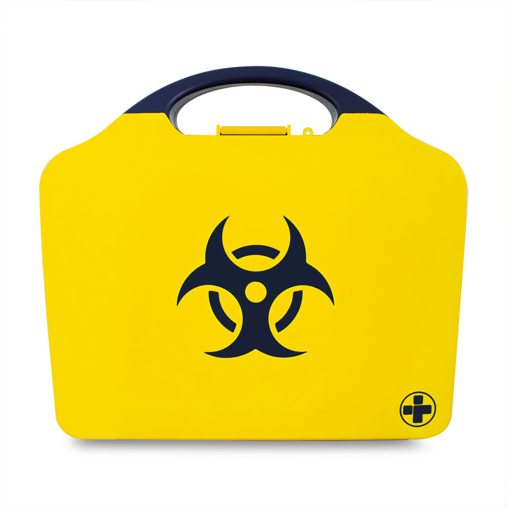 Biohazard Kit - Body Fluid Clean-Up - 2 Application - Aura3 Box - Small - Yellow - G&M Medical Supply