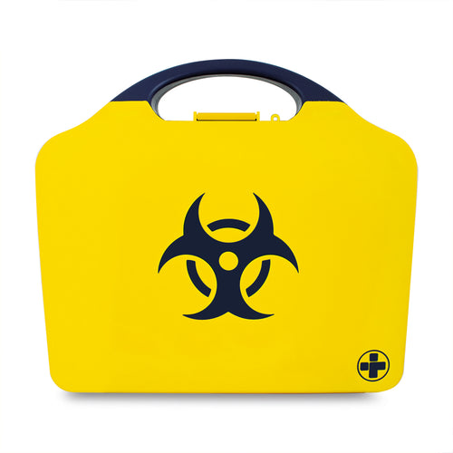 Biohazard Kit - Body Fluid Clean-Up - 2 Application - Aura3 Box - Small - Yellow - G&M Medical Supply