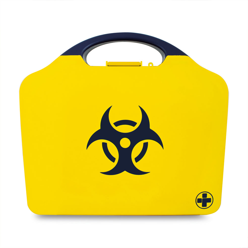 Biohazard Kit - Body Fluid Clean-Up - 2 Application - Aura3 Box - Small - Yellow - G&M Medical Supply