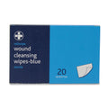 Masterchef Saline Wound Cleansing Wipes - Blue - Box of 20 - G&M Medical Supply