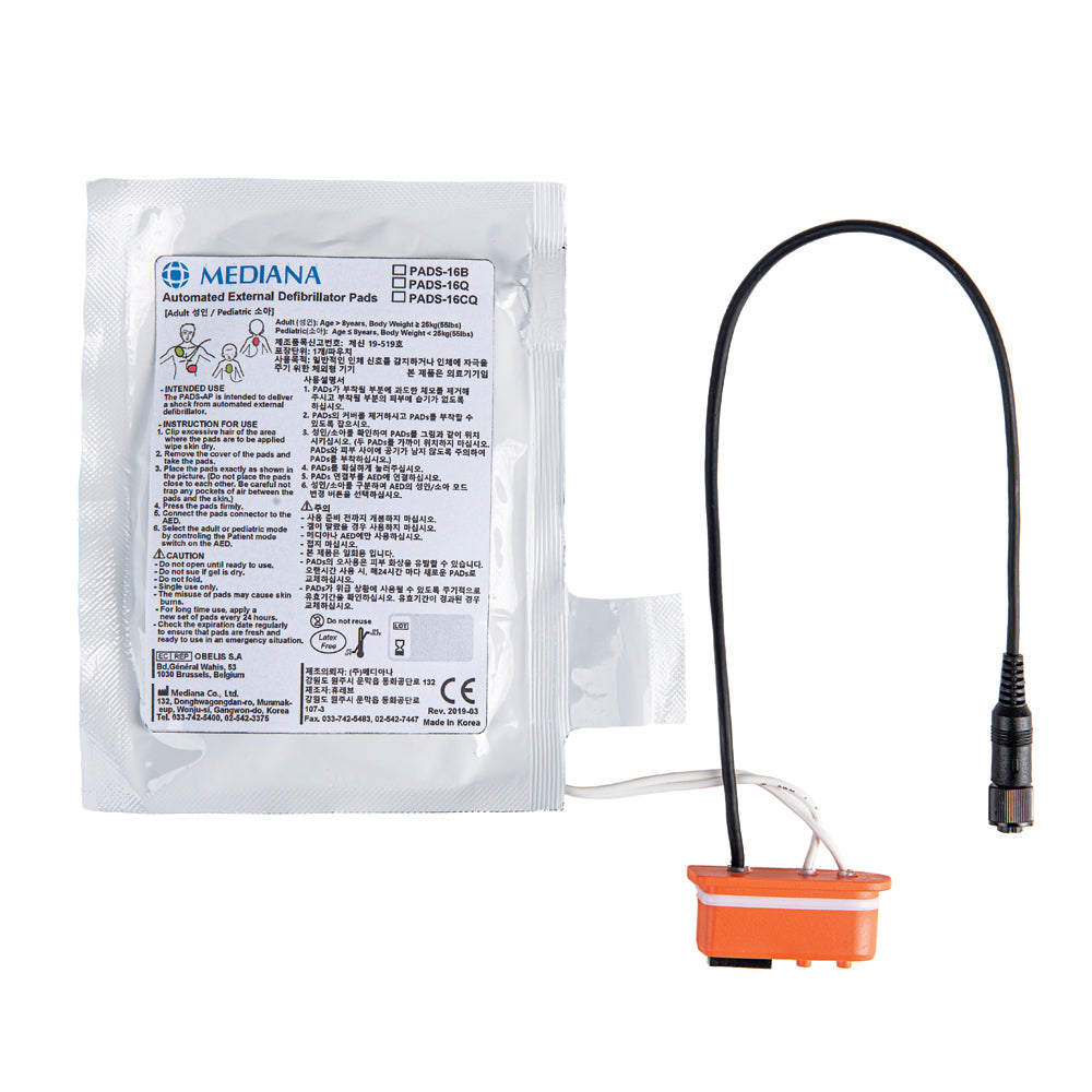 Mediana A16 Core HeartOn Adult & Paediatric Pads (Pads Memory) - G&M Medical Supply