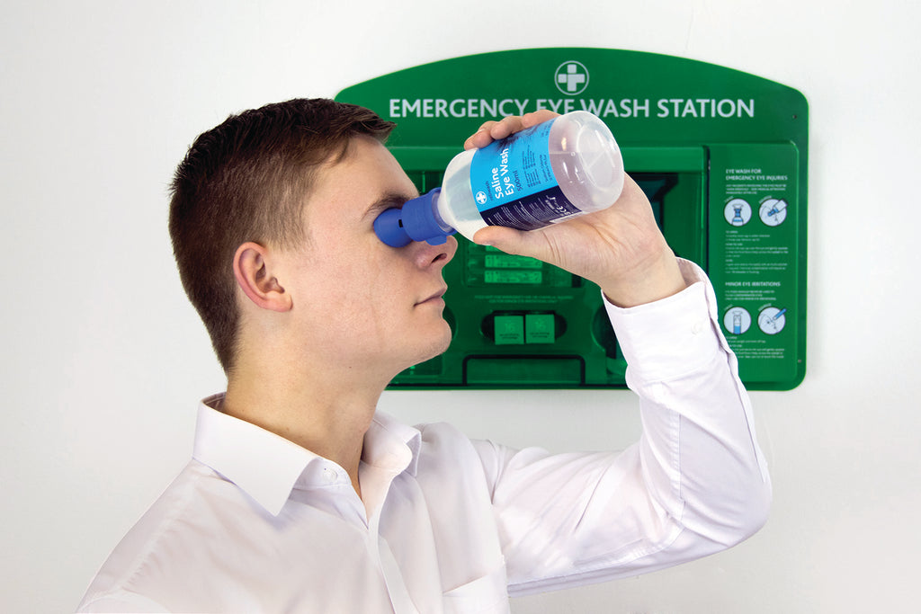 Reliwash Saline Eye Wash - 500ml - Including Eyebath Cap - G&M Medical Supply