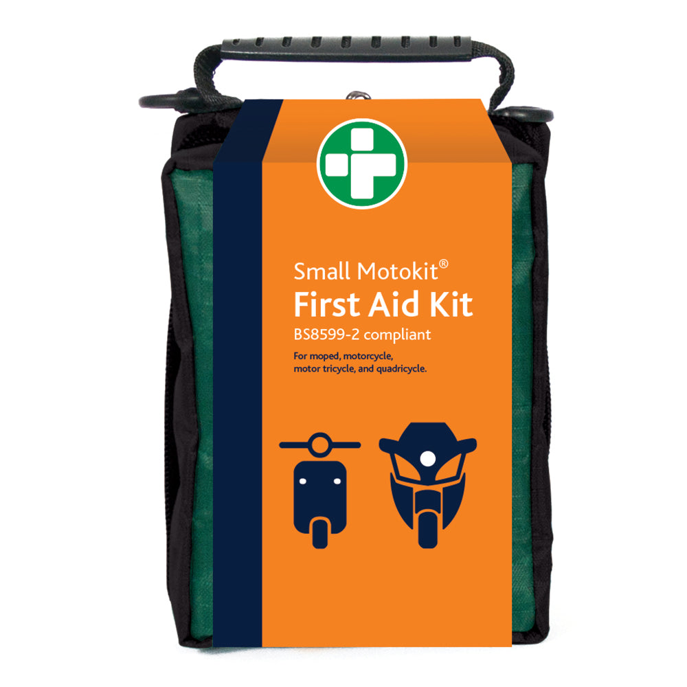 Motokit BS8599-2 First Aid Kit - Small - Helsinki Bag - Green - G&M Medical Supply