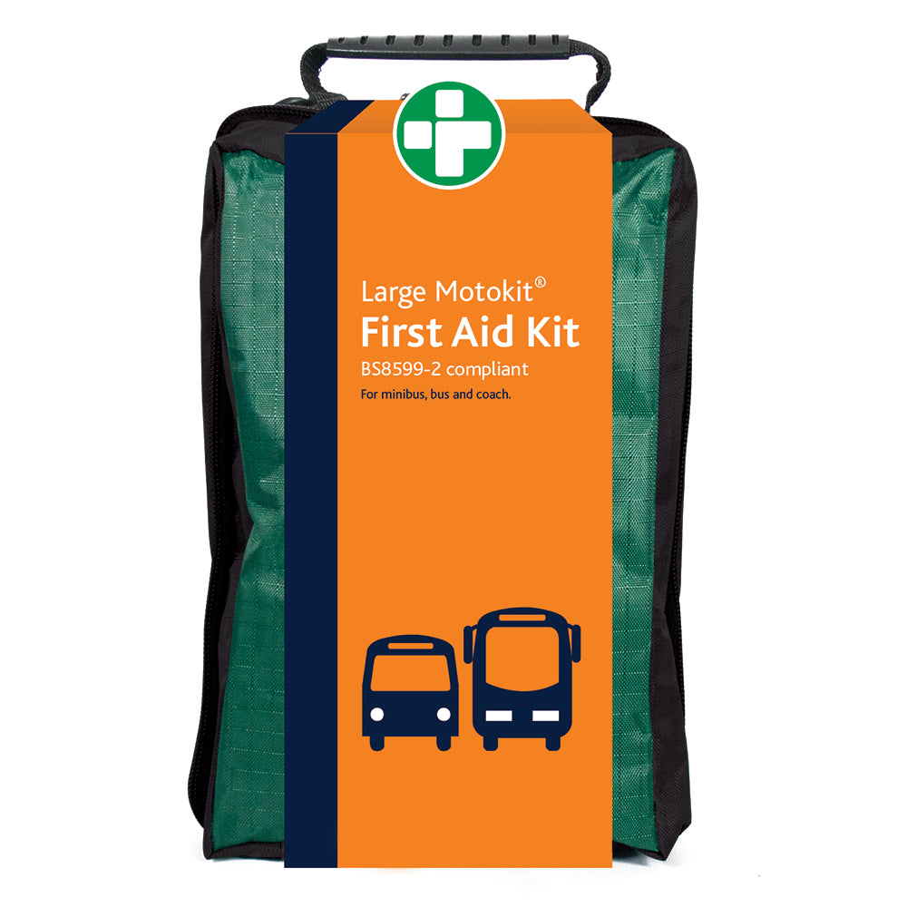 Motokit BS8599-2 First Aid Kit - Large - Copenhagen Bag - Green - G&M Medical Supply