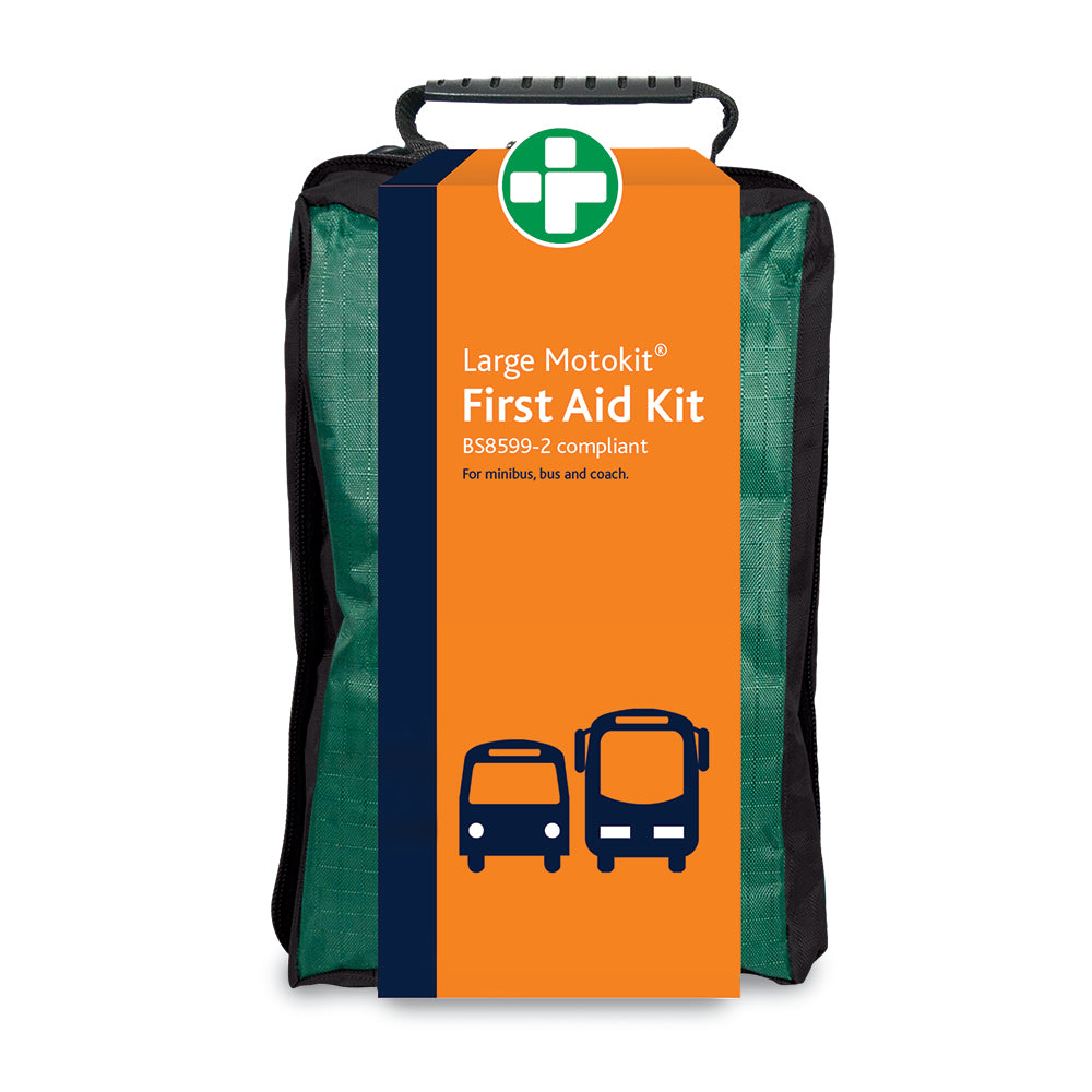 Motokit BS8599-2 First Aid Kit - Large - Copenhagen Bag - Green - G&M Medical Supply