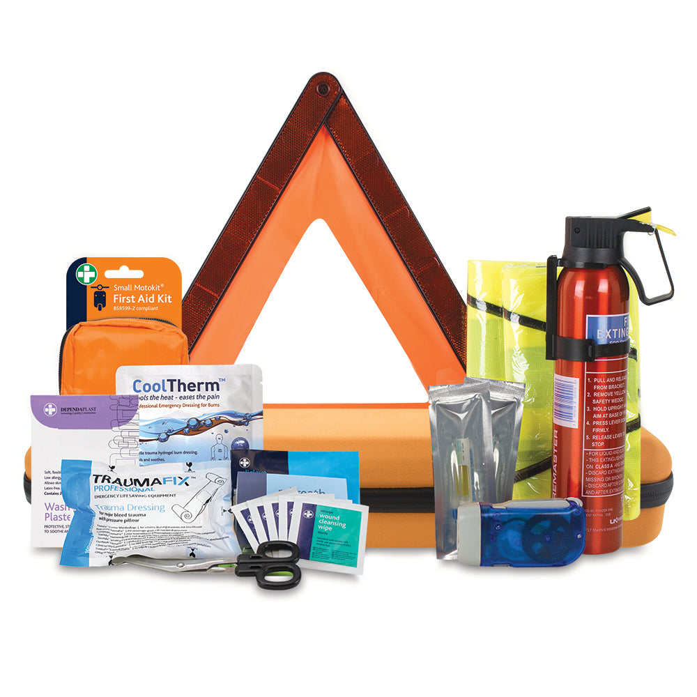 Motokit Accident, Emergency and Breakdown Kit - EVA Case - Once Size - Orange - G&M Medical Supply