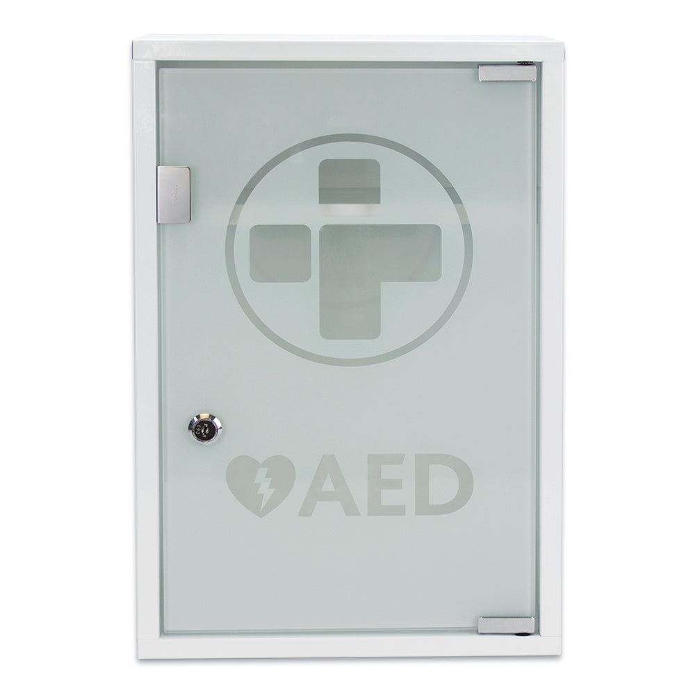 Alarmed AED First Aid Cabinet - Lockable - G&M Medical Supply