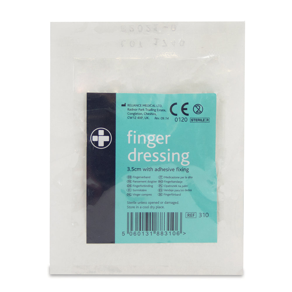 Finger Dressing with Adhesive Fixing - 3.5cm - G&M Medical Supply