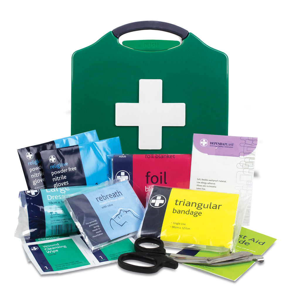 Workplace BS8599-1 First Aid Kit - Personal Issue - Aura3 Box - XSmall - Green - G&M Medical Supply