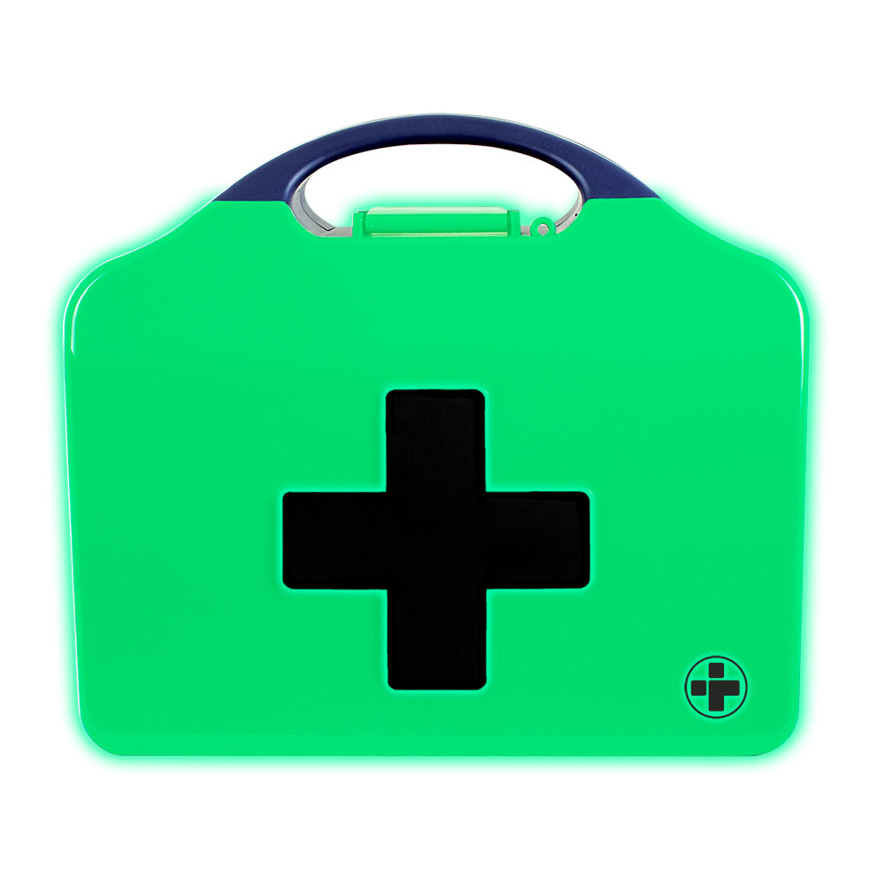 Workplace BS8599-1 First Aid Kit - Small - Aura3 Glow In The Dark Box - Small - Green - G&M Medical Supply