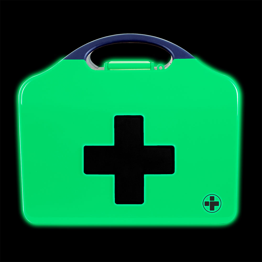 Workplace BS8599-1 First Aid Kit - Small - Aura3 Glow In The Dark Box - Small - Green - G&M Medical Supply