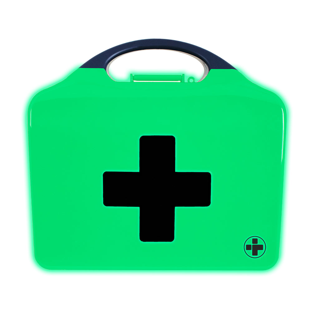 Workplace BS8599-1 First Aid Kit - Medium - Aura3 Glow In The Dark Box - Medium - Green - G&M Medical Supply
