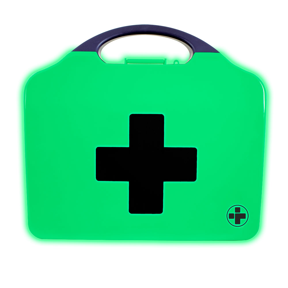 Workplace BS8599-1 First Aid Kit - Large - Aura3 Glow In The Dark Box - Large - Green - G&M Medical Supply