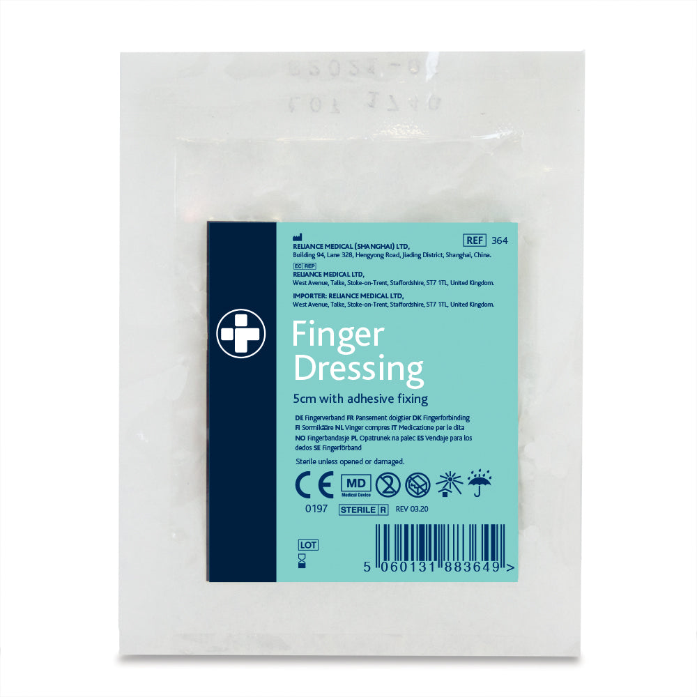 Finger Dressing with Adhesive Fixing - 5cm - G&M Medical Supply