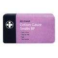 Reliswab Cotton Gauze Swabs BP - 8 Ply - 5cm x 5cm - Pack of 100 - G&M Medical Supply