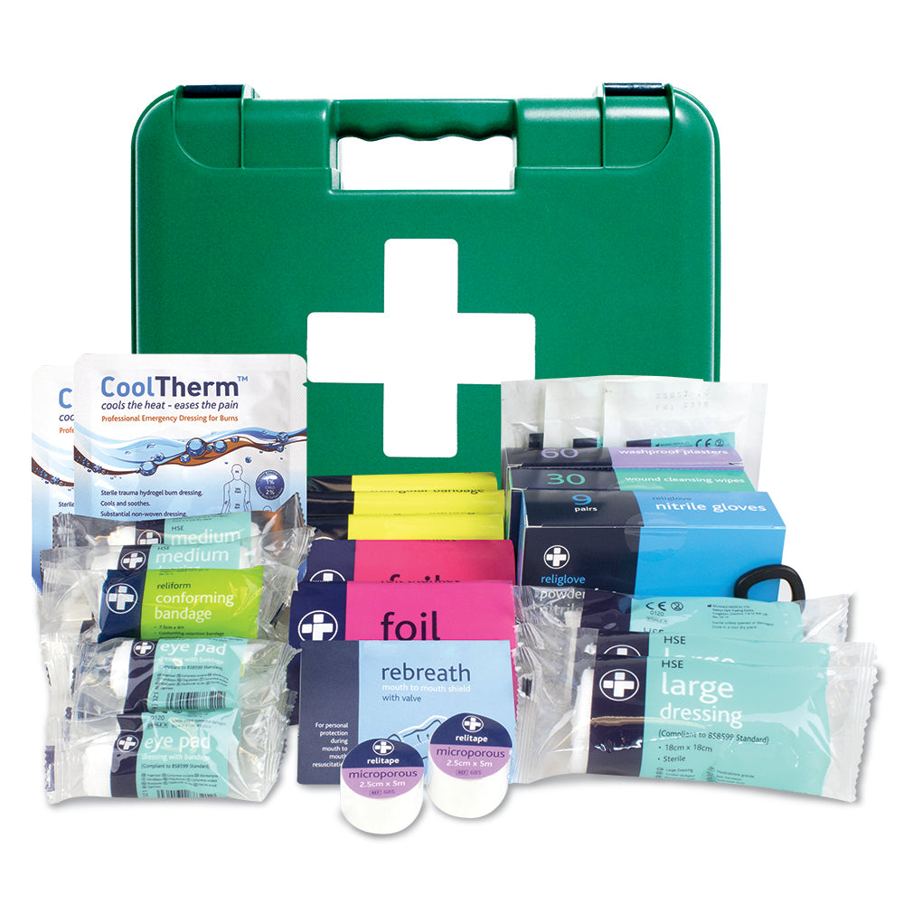 Workplace BS8599-1 First Aid Kit - Medium - Titan Box - Medium - Green - G&M Medical Supply