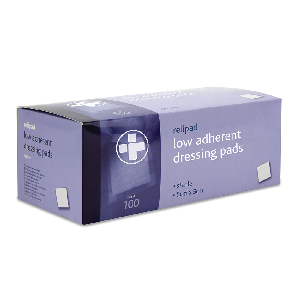 Relipad Low Adherent Dressing Pads - 5cm x 5cm - G&M Medical Supply